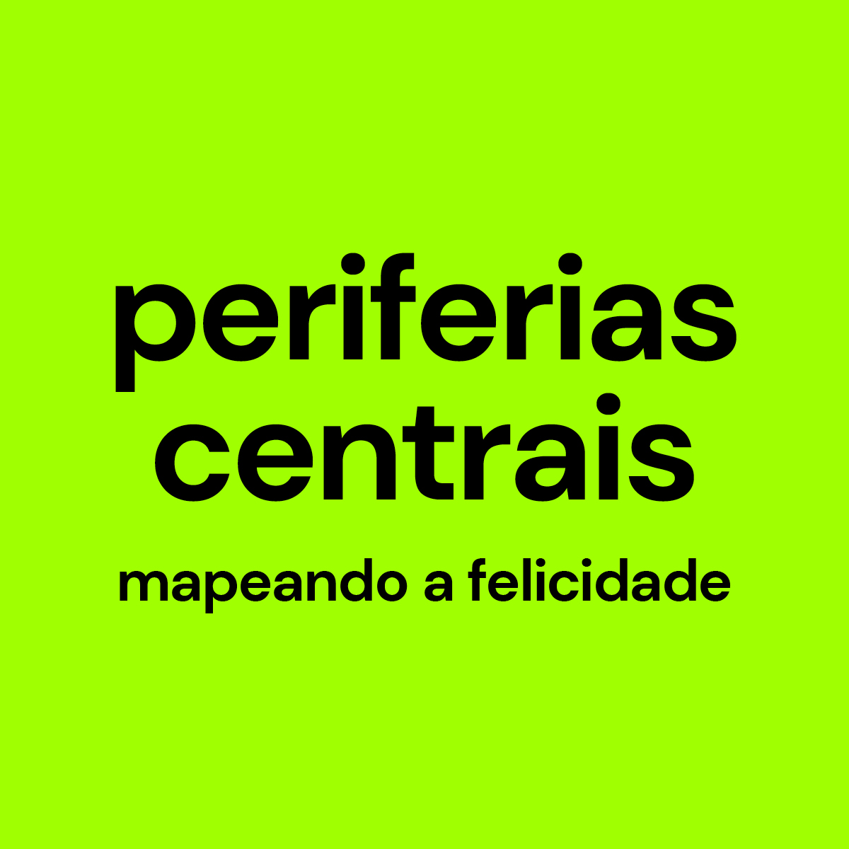 Imagem e link para o website Periferias Centrais